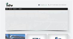 Desktop Screenshot of idv.co.za