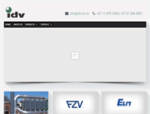 Tablet Screenshot of idv.co.za